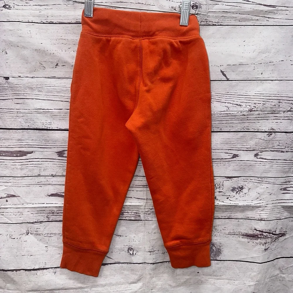Gap Kids Boys Orange Logo Sweatpants Size XS(4-5)